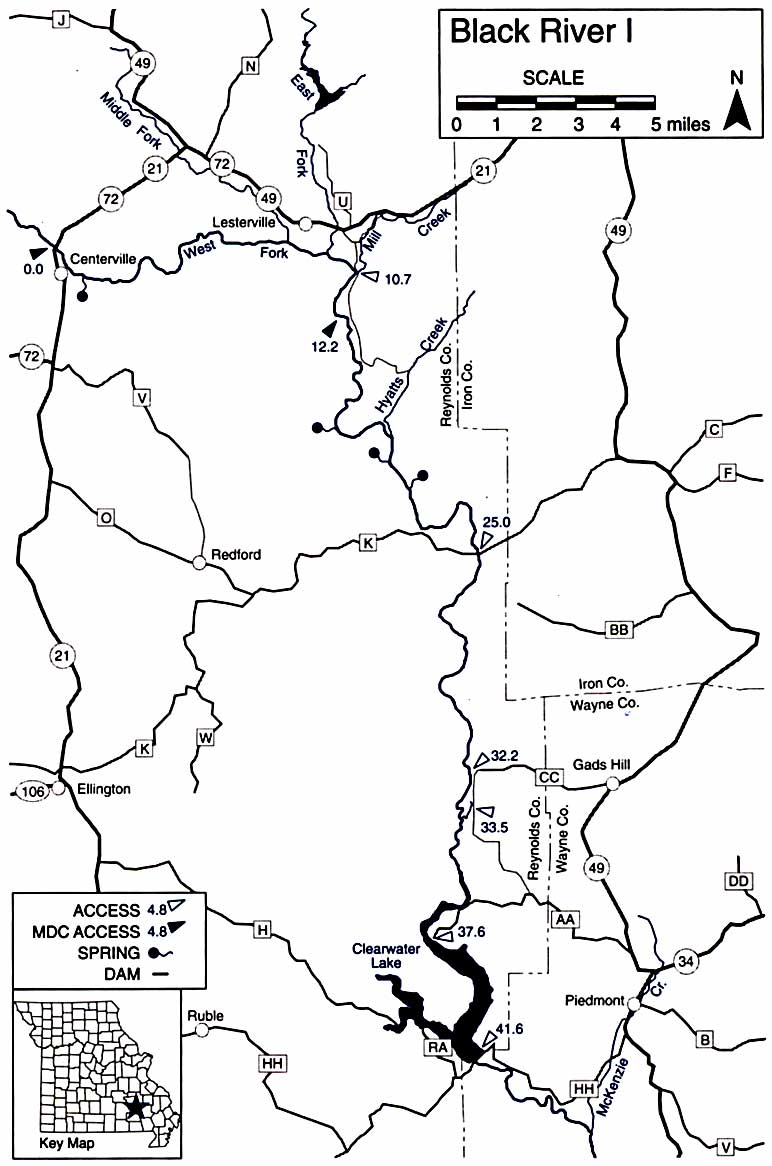 Black River Missouri Map Black River   MCFA